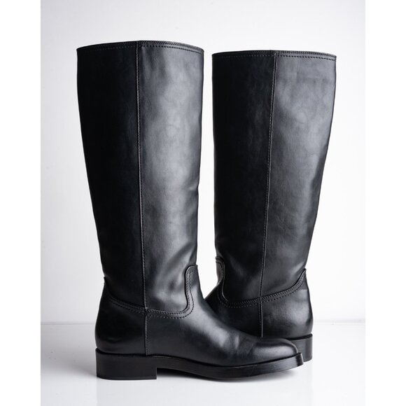 Zara Black Over the Knee Boots - Picture 3 of 8
